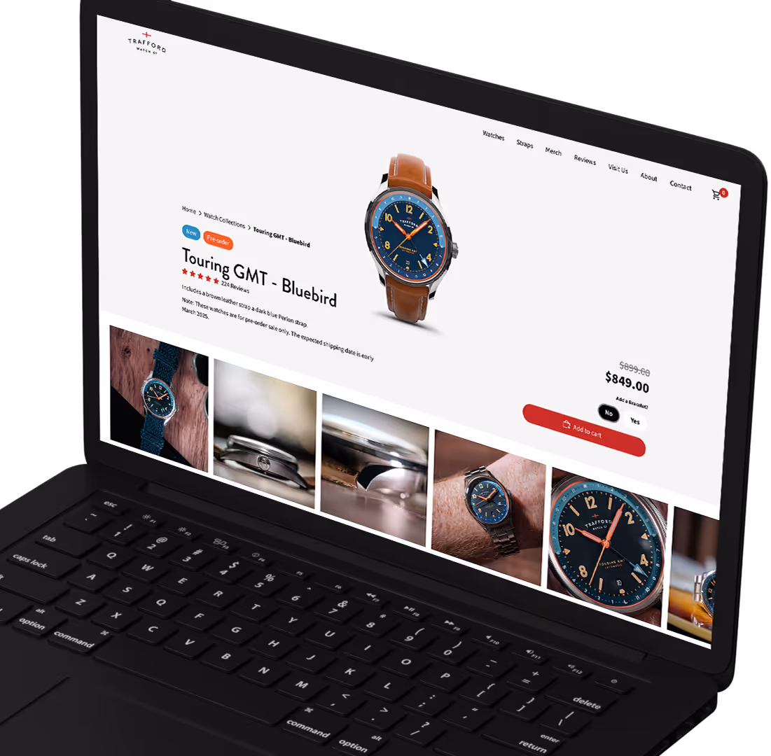 Trafford Watch Co website